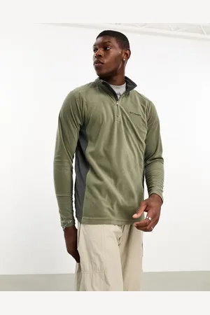 Columbia Klamath II half zip fleece in khaki