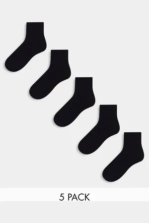 ASOS 5 pack ankle socks in