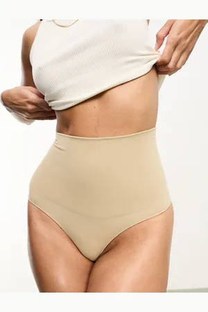 VERO MODA Seamless high waisted thong in beige