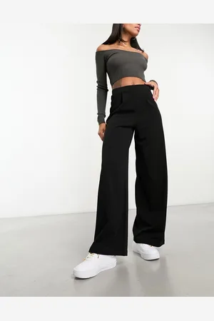 ASOS Wide leg jersey suit trouser in