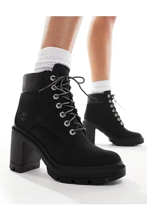 Timberland Allington heights 6 inch heeled boots in nubuck leather