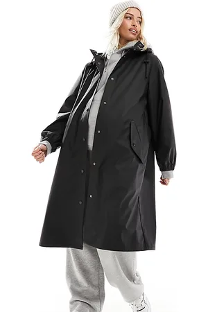 ASOS ASOS DESIGN Maternity rubberised rain coat in
