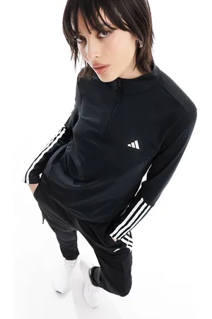 adidas Adidas Training Hyperglam 1/4 zip top in