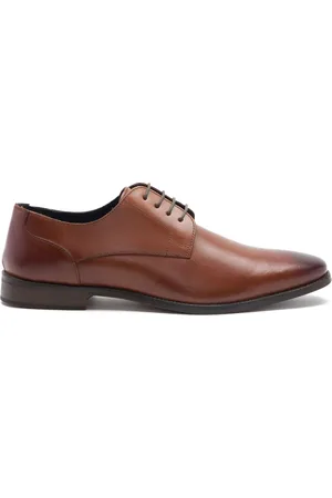 Thomas Crick FALCON derby formal leather lace-up shoes in tan