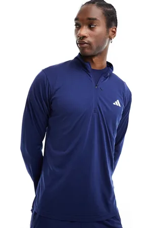 adidas Adidas Training Essentials half zip top in navy