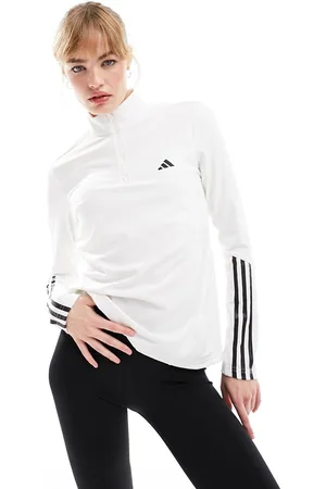 adidas Adidas Training Hyperglam 1/4 zip top in
