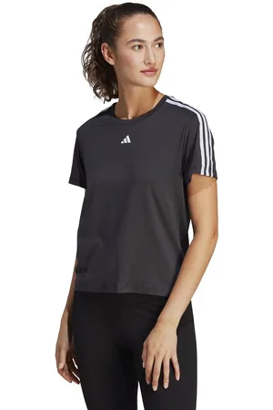adidas Adidas Training Essentials 3 stripe t-shirt in