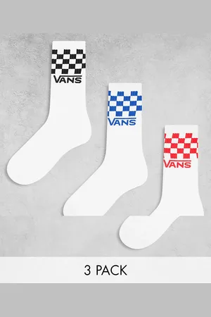 Vans Classic crew socks black/blue/red