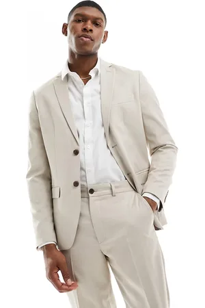 SELECTED Slim fit suit jacket in beige