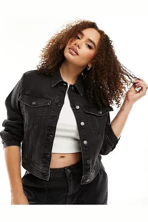 ASOS ASOS DESIGN Curve denim western jacket in wash