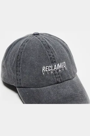 Reclaimed Unisex logo cap in charcoal