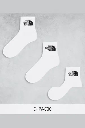 The North Face Simple Dome 3 pack logo ankle socks in
