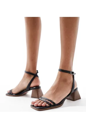 ASOS Honeydew mid block heeled sandals in