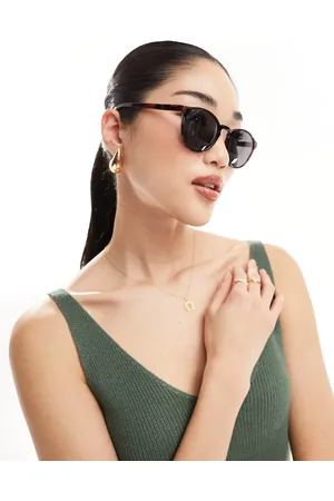 Weekday Unisex Spy round sunglasses in