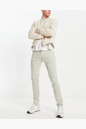 SCALPERS Slim trousers in stone