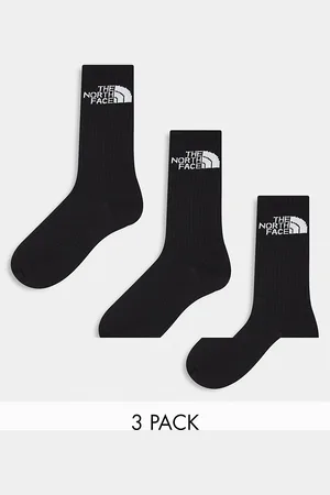 The North Face Simple Dome 3 pack logo socks in