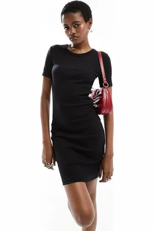 Noisy May Ribbed mini t-shirt dress in