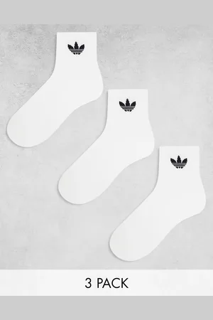 adidas 3 pack ankle socks in