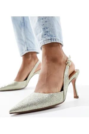 ASOS Samber 2 slingback stiletto heels in glitter