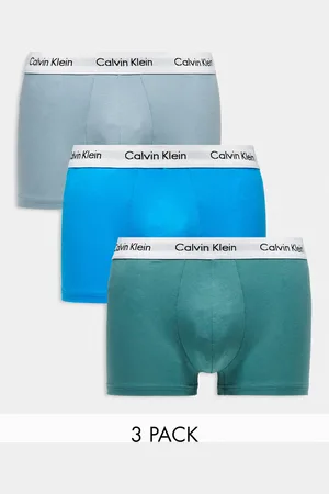 Calvin Klein Low rise cotton stretch trunks 3 pack in