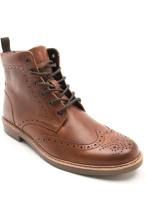 Thomas Crick DIXON formal ankle brogue leather boots in