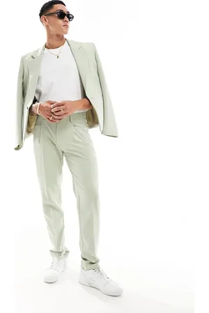 ASOS Slim fit suit trousers in sage