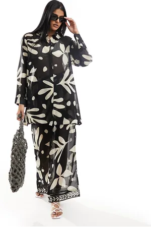 New Look Printed beach shirt in