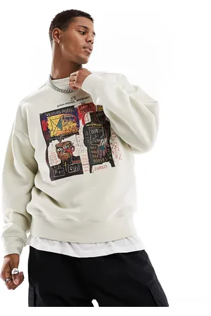 Cotton On Cotton On Basquiat art print relaxed sweatshirt in ecru