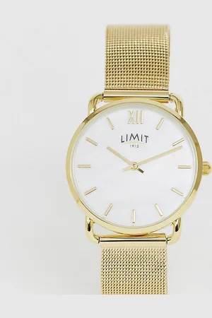 Limit Classic mesh stainless steel bracelet watch with mother of pearl dial in