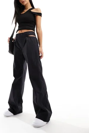 Nike Cut out waist woven baggy trousers in
