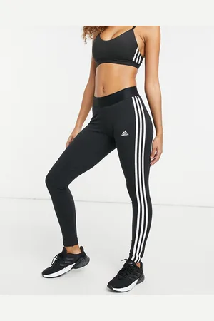 adidas Adidas Training Essential 3 Stripe leggings in