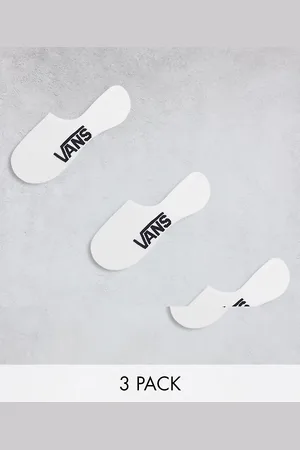Vans 3 pack classic no show socks in