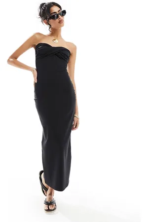 ASOS Twist bust bodycon bandeau midaxi dress in
