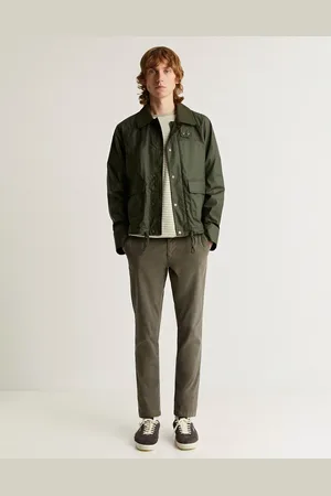 SCALPERS Casual chino pants in dark khaki