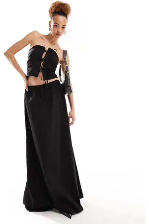 Lioness Drawstring waist maxi skirt co-ord in