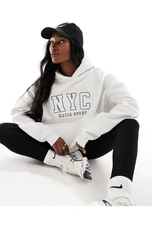 Kaiia Sport NYC oversized hoodie in marl
