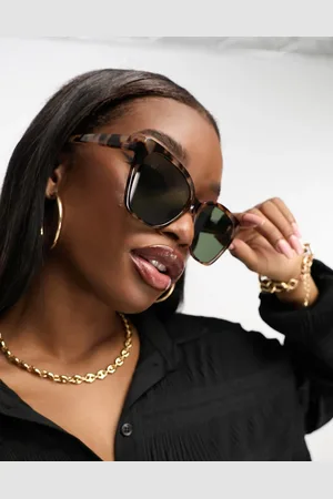 ASOS Cat eye sunglasses in milky tort with g15 lens