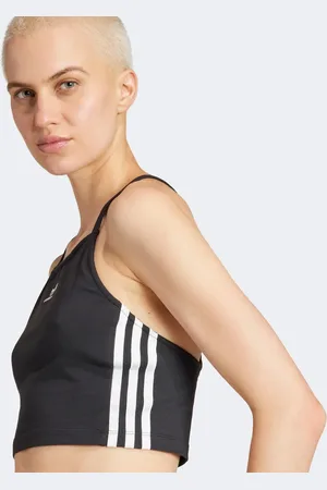 adidas Adicolor 3-stripes Crop Long-Sleeve top in