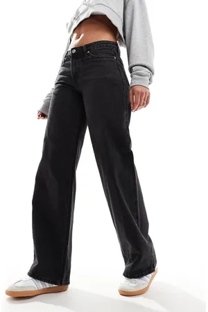 Weekday Ample low waist loose fit jeans in Ink