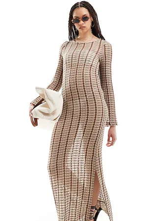 VERO MODA Crochet beach maxi dress in