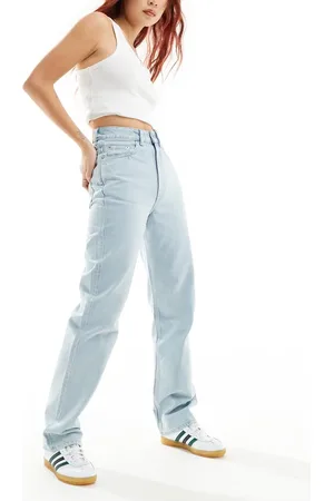 Weekday Rowe extra high waist regular fit straight leg jeans in opulent