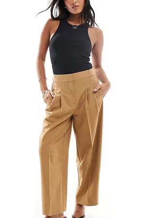 ASOS ASOS DESIGN Petite tailored barrel leg trouser in