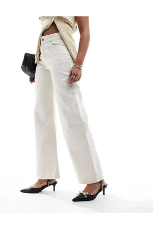 & OTHER STORIES Cotton wide leg trousers in natural
