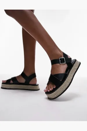 Topshop Jenna espadrille flat sandal in