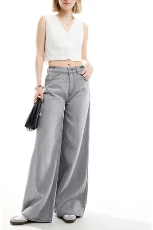 ASOS Soft wide leg jean in