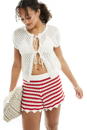 Lindex Cecilia crochet cardigan in beige