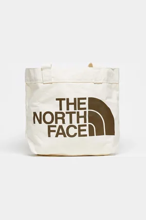 The North Face Half Dome large logo tote bag in off
