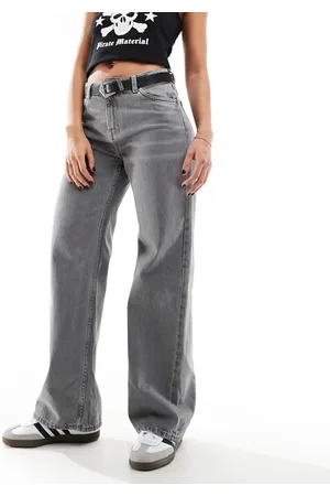 Monki Naoki loose fit low rise jeans in washed
