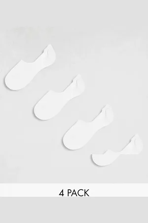 Pieces® 4 pack footsie invisible socks in