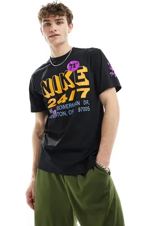 Nike Dri-Fit bodega graphic t-shirt in and orange